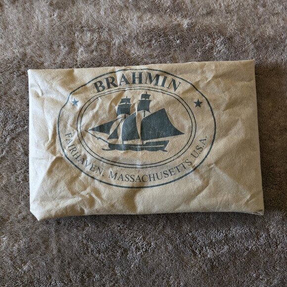 Brahmin Medium Asher Toasted Melbourne Croc Embossed Tote Leather Bag - Picture 4 of 16